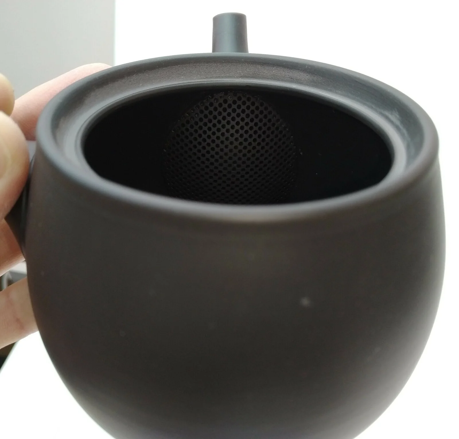 Takasuke Kiln (Y117) 高資陶苑: Tokoname Kyusu Tea Pot, Black, Urigata Ceramic Mesh Strainer 300 ml - Image 7